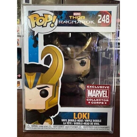 FUNKO POP! Loki #248 Marvel Thor Ragnarok Marvel Collector *Corps* Exclusive - Picture 1 of 9